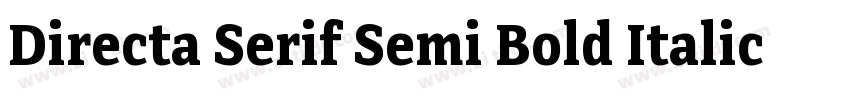 Directa Serif Semi Bold Italic字体转换